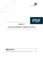 MSDS Cloruro de Calcio Solucion