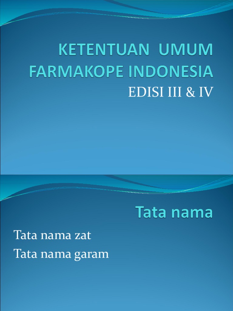 Ketentuan Umum Farmakope Indonesi…