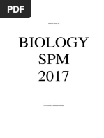 2017 SPM BIOLOGY Trial Paper