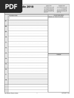 Agenda 2018 Dia