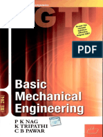 Basic Mechanical Engineering (Be 204) by Nag PDF
