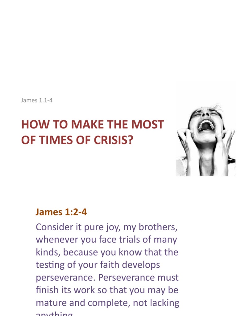 Thriving in Crisis: James 1 Insights | PDF | Truth | Religious ...