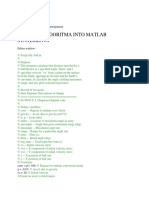 Turn The Algoritma Into Matlab Statements: Sri Fatmawati Putri 160308033 Paper Praktikum Teknik Pemrograman