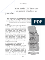 Data Journalism in The United States: Three Thematic Case Studies and Ten General Principles For Journalists