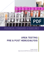 Urea Testing Pre and Post Hemodialysis