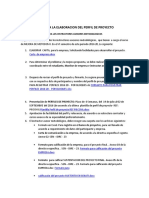 Pasos para La Elaboracion de Perfil de Proyecto