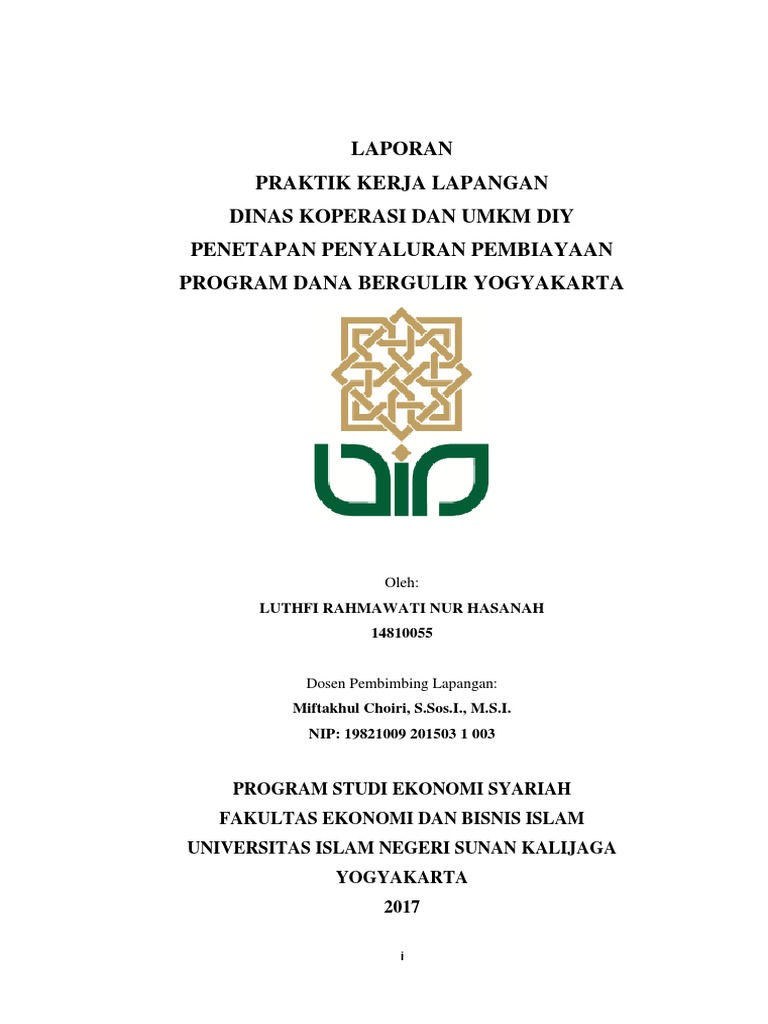 Contoh Laporan Pkl