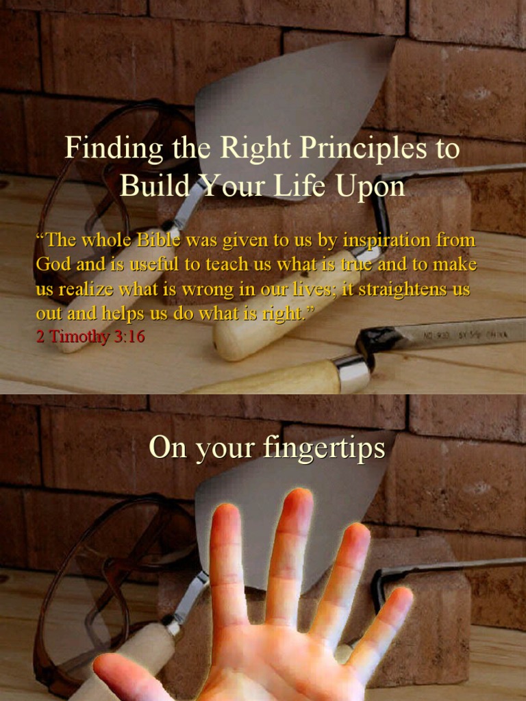 Finding The Right Principles To Live by | PDF | Religion & Spirituality