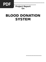 Blood Donation System Report In C++