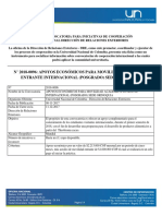 N° 2018-0096 - Apoyos Económicos para Movilidad Académica Entrante Internacional (Posgrado) Sede Orinoquia PDF