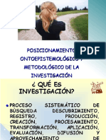 Posicionamiento Ontoepistemologico de La Investigación Cualitativa