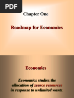 Chapter One: Roadmap For Economics