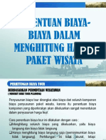 Perhitungan Paket Wisata