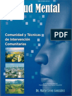 CD Salud Mental, Comunidad y Técnicas de Intervención Comunitarias