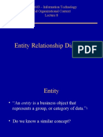 Entity Relationship Diagrams: INFM 603 - Information Technology and Organizational Context