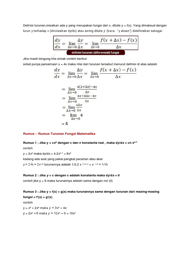 Turunan Diferensial Docx