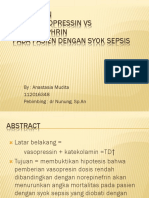 Pemberian Infus Vasopressin Vs Norepinephrin Pada Pasien Dengan Syok Sepsis