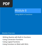 Using Built-In Functions