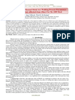 Study On Effect of Manual Metal Arc Welding Process Parameters On Width of Heat Affected Zone (Haz) For Ms 1005 Steel