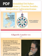 La Colonialidad Del Saber