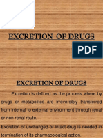 Excretion of Drugs