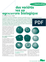 Le Choix Des Variétés de Pommes en Agriculture Biologique