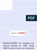 Espacio-Teatro presentación 1995-2014