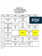 Timetable Semster 2 PDF