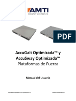 Manual de Usuario - Plataforma de Fuerza ACG y ACS Optimized - AMTI - ES