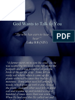 God Wants To Talk To You