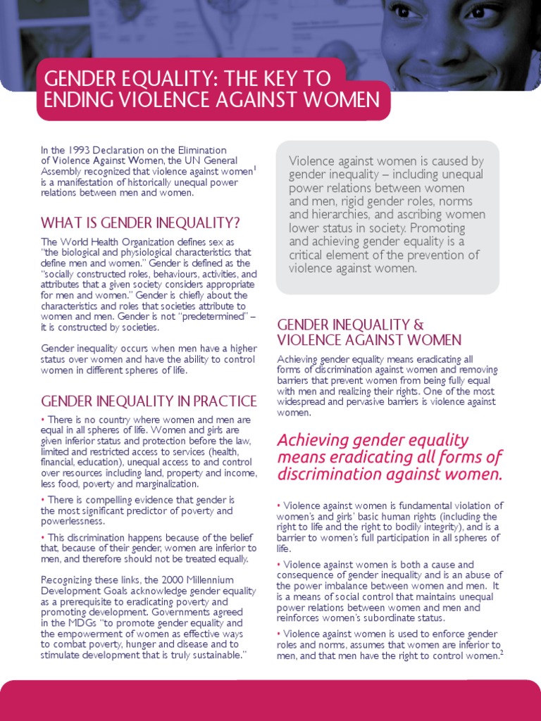 Gender Equality and Violence Against Women | PDF | Domestic Violence ...