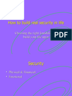 How To Build Real Security in Life