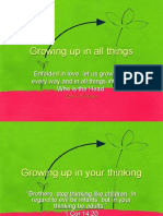 Growing Up in Your Thinking
