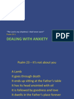 Dealing With Anxiety: "The Lord Is My Shepherd, I Shall Never Want"