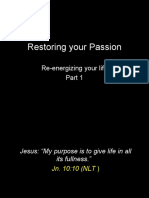 Restoring Your Passion: Re-Energizing Your Life