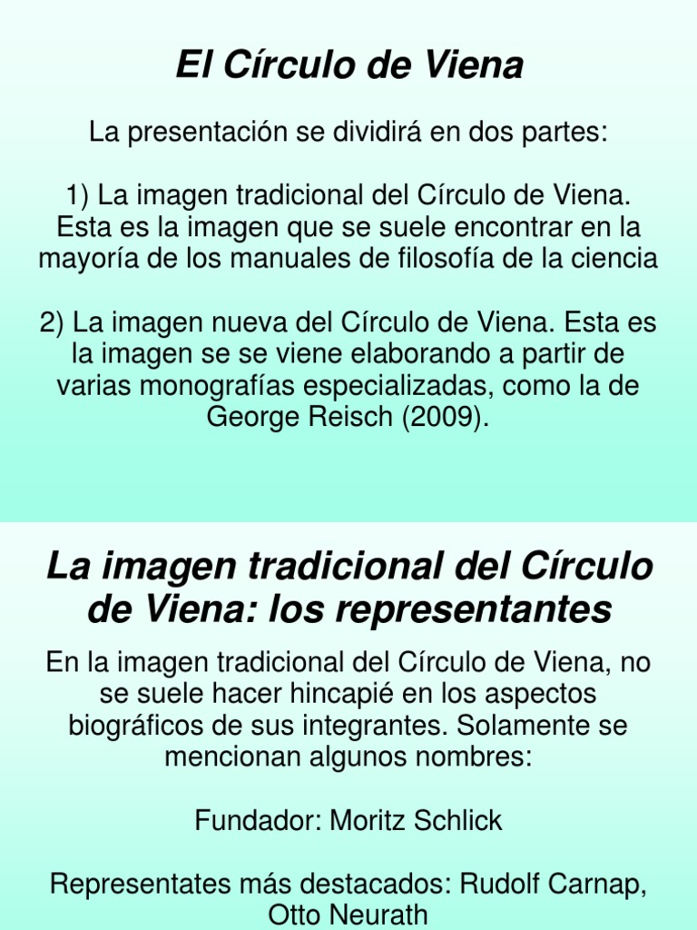 Circulo de Viena Por Martin Orensanz PP Completo PDF Razonamiento inductivo Science