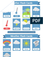 Weather Flash Cards 2x3 PDF