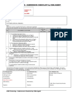 Asb Financing - Submission Checklist by Cwa Agent