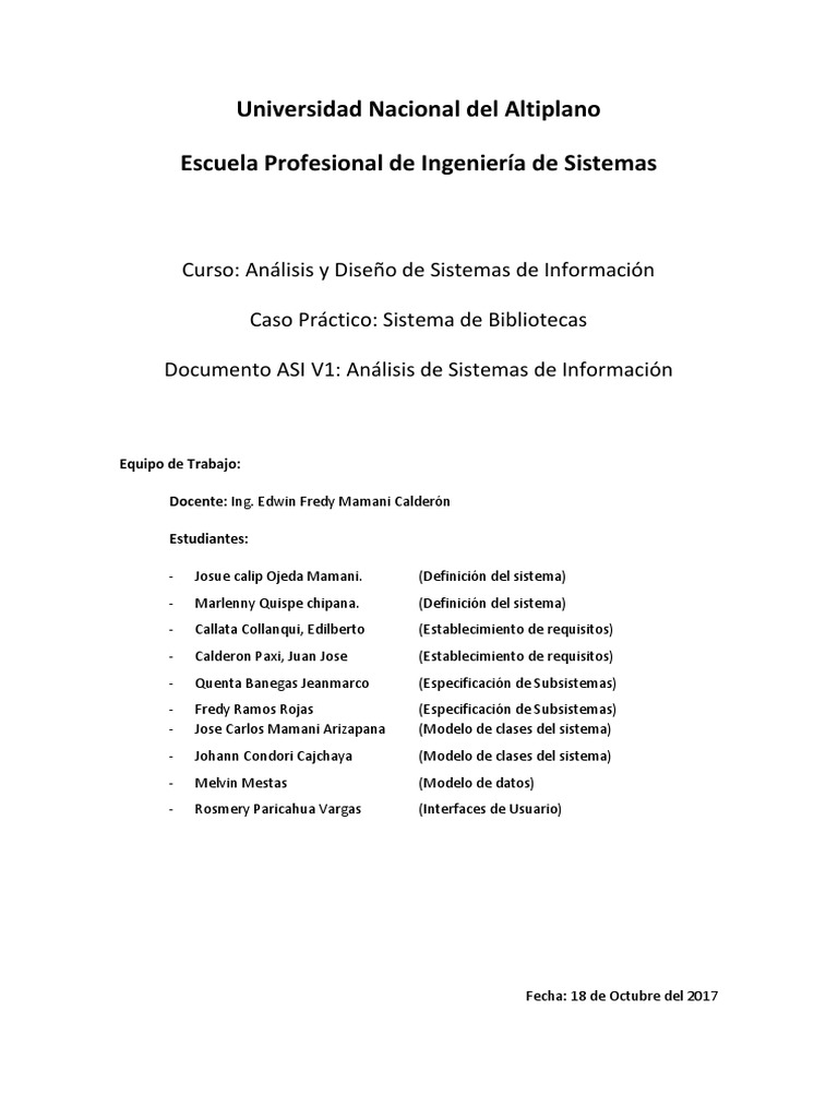 Asi 2 Sistema De Biblioteca Pdf Caso De Uso Libros