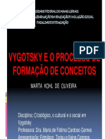 Vygotsky E O Processo de Formação de Conceitos: Marta Kohl de Oliveira