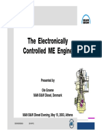 The Electronically Controlled ME Engine: Presented by Ole Groene MAN B&W Diesel, Denmark