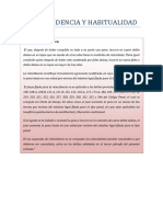 La Reincidencia y Habitualidad