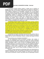 Antropologia e o Encontro Colonial - Talal Asad