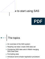 Getting Start SAS Class