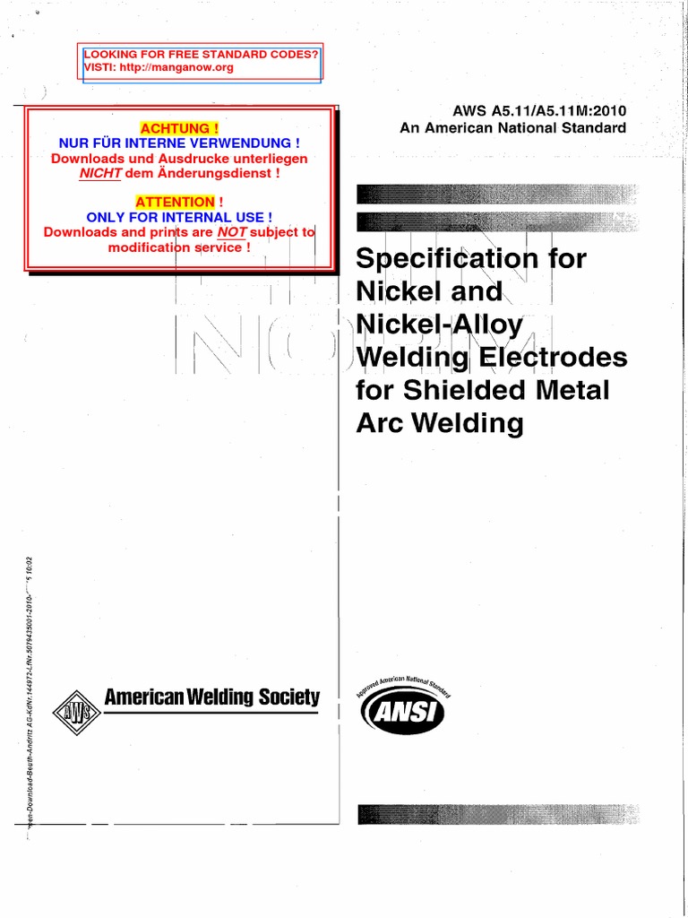 Documents - Tips - Aws A511 A511m 2010 PDF | PDF | Alloy | Welding