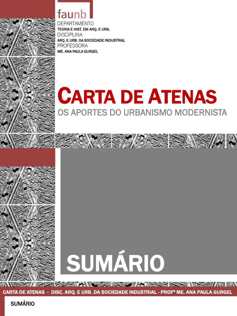 Arta De Tenas: Os Aportes Do Urbanismo Modernista