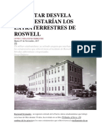 Exmilitar revela dónde estarían los extraterrestres de Roswell