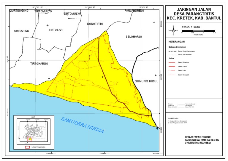 Peta Geografis Bantul dan Sekitarnya | PDF