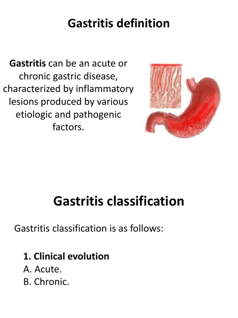Gastritis Definition Gastritis Can Be An Acute or PDF Stomach