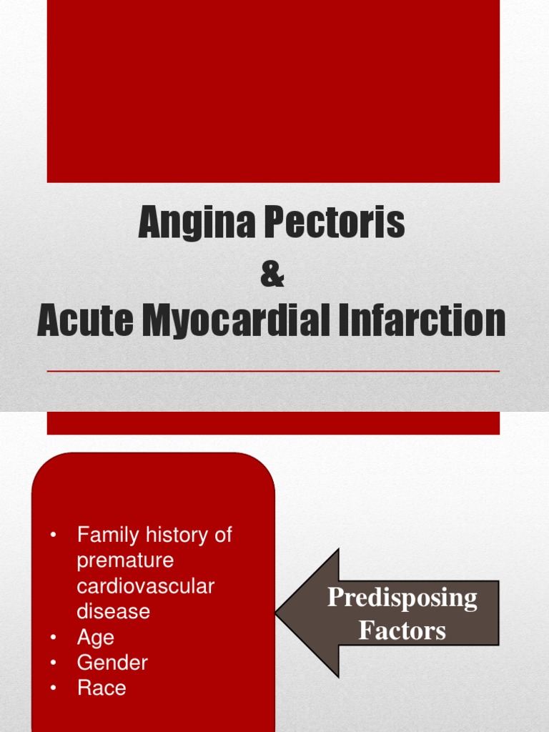 Angina Pectoris and Myocardial Infarction Guide | PDF | Myocardial ...